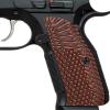 Guuun G10 Grips for CZ Shadow 2 Tactical CZ-75 Slim Palm OPS Texture - Orange/Black view 1