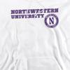 Northwestern University Official Block Text Unisex Adult Pull-Over Hoodie,White, Medium view 2
