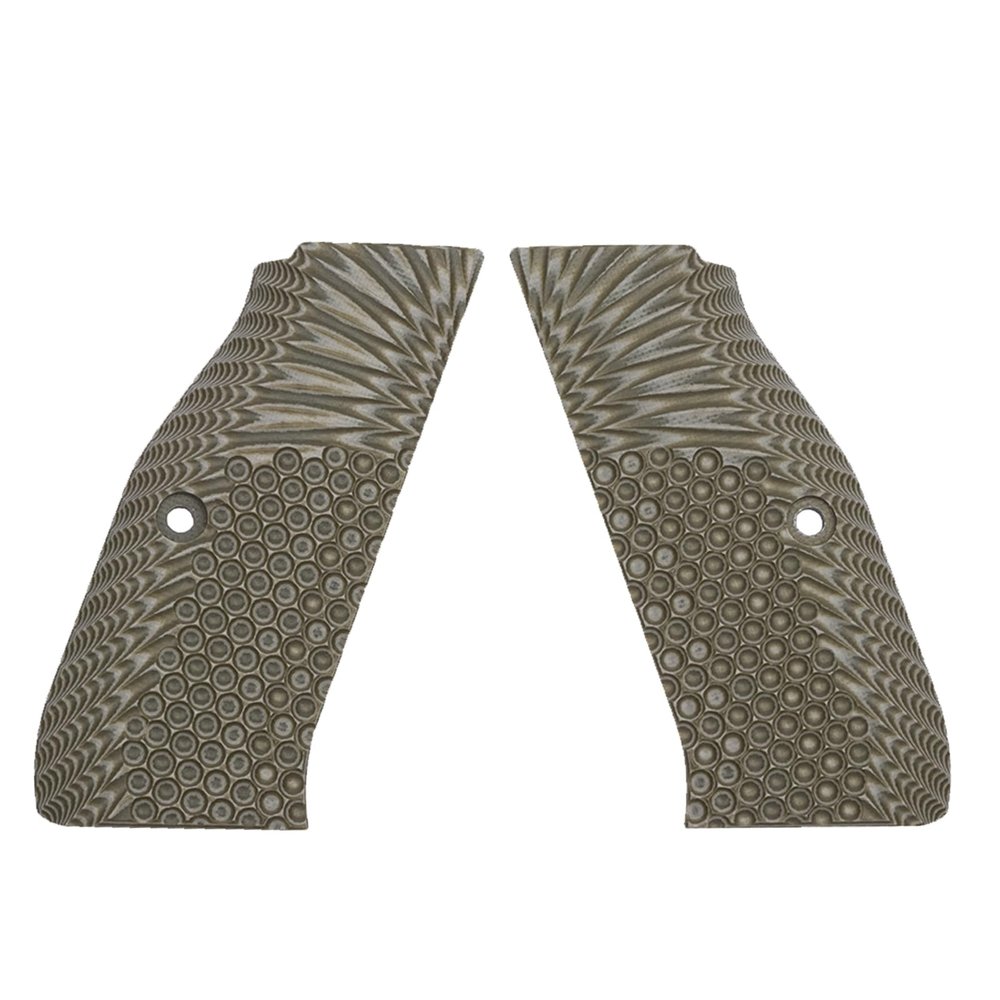 Guuun G10 Grips for CZ Shadow 2 Tactical CZ-75 Slim Palm OPS Texture - OD Green
