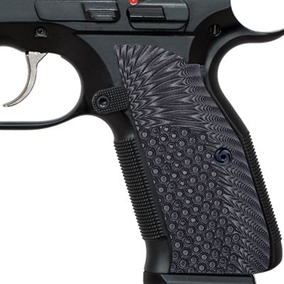 Guuun G10 Grips for CZ Shadow 2 Tactical CZ-75 Slim Palm OPS Texture - Gray/Black