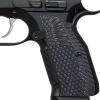 Guuun G10 Grips for CZ Shadow 2 Tactical CZ-75 Slim Palm OPS Texture - Gray/Black view 1