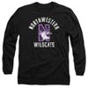 Northwestern University Official Wildcats Logo Unisex Adult Long-Sleeve T Shirt,Black, 3X-Large view 1
