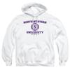Northwestern University Official Wildcats Logo Unisex Adult Pull-Over Hoodie,White, X-Large view 1