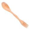 2 in 1 Spoon and Fork Combo, Wooden Camping Utensil Lightweight Eco-Friendly Spork and Spoon for Backpacking, Hiking, Outdoors view 1