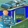 Autograph Warehouse 639004 Elliott Sadler Race Used Memorabilia Swatch Trading Card - Nascar, Auto Racing - 2017 Panini Prizm Select Refractor No.ES LE 168-199 view 1