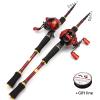 1.8m2.1m2.4m 2.7m Superhard Carbon Lure Rod Fast Casting Rods and Casting Reels Fishing Set Beginner Rod Reel Combos Pikes Fish ZYHYD (Color : Right Hand Reel, Size : 1.8m) view 2
