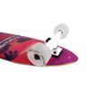 Paradise Longboard Swallow Tail Complete Cruiser Skateboard, Retro, 9.5" x 39.5" view 3