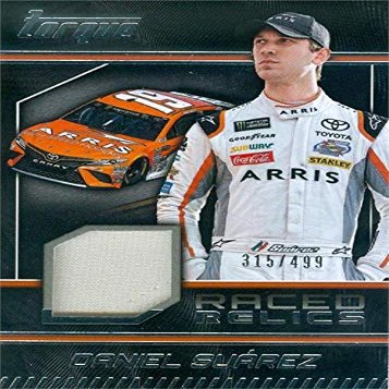 Autograph Warehouse 639014 Daniel Suarez Race Used Memorabilia Swatch Trading Card - Nascar Auto Racing - 2017 Panini Torque Raced Relics No.RRDS LE 315-499