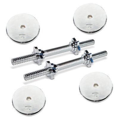 Ader 40lb Chrome Dumbbell Set, 20lb each