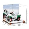 Better Display Cases Acrylic Versatile Display Case Display Case - Medium Square Box with Mirror Case, Orange Risers and White Base 15.25" x 12" x 9" (V13/A082) view 2