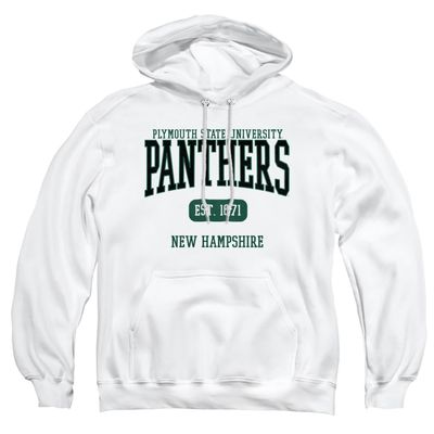 Plymouth State University Official Est. Date Unisex Adult Pull-Over Hoodie,White, Small