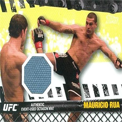 Sports Memorabilia Autograph Warehouse 587494 Mauricio RUA Event Used Octagon Mat Patch Trading Card - UFC, Ultimate Fighting Championship - 2010 Topps No.FMMR