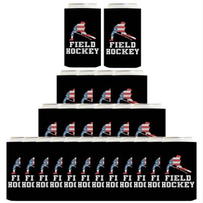 American Pride Summer Games Gifts USA Sports Field Hockey 24-Pack Ultra Slim Can Drink Thermocoolers Party Pack