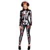 Black Skeleton Day Of The Dead Catsuit With Butterfly Accents - Women, Large/X-Large - Spooky Costume, Perfect For Halloween & Themed Parties - 1 Pc view 1