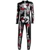 Black Skeleton Day Of The Dead Catsuit With Butterfly Accents - Women, Large/X-Large - Spooky Costume, Perfect For Halloween & Themed Parties - 1 Pc view 2