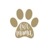 Fur Mama Iron On Decal, Animal Lover Heat Transfer Patch for Clothing, DIY Crafts and Decor, Pick Size Color (Gold) view 1