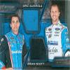 Autograph Warehouse 638915 Brian Scott & Aric Almirola Race Used Memorabilia Swatch Trading Card - Nascar Auto Racing - 2016 Panini Torque No.PMAS LE 109-125 view 1