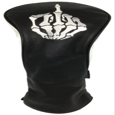 Skeleton Bone Middle Finger Embroidered Headcover - Driver