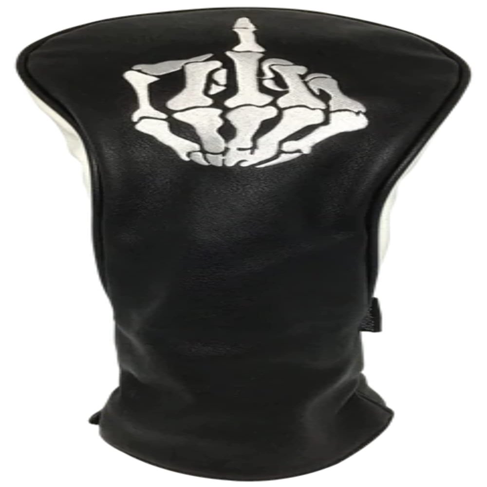 Skeleton Bone Middle Finger Embroidered Headcover - Driver