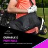 Hellafar Golf Golf Bag Cooler- Golf Cart Cooler with Adjustable Shoulder Strap - Fits 6 12-Ounce Cans or Two 750ml Bottles - Includes Four Can Cooler Sleeves view 3