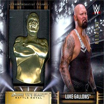 Sports Memorabilia Autograph Warehouse 649634 Luke Gallows Trading Card - Wrestling, WWE - 2019 Topps Andre The Giant Memorial Battle Royal Trophy Relic No.BRLG LE 112-199