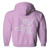 0153. Good Vibe Society Bones Hand Shaka Cool Vintage Graphic Sweatshirt Pullover Hoodie (Light Purple, Small) view 3