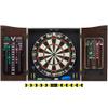 Viper by GLD Products Vault Deluxe Dartboard Cabinet with Shot King Sisal Dartboard and Illumiscore Scoreboard, Wood view 1
