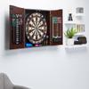 Viper by GLD Products Vault Deluxe Dartboard Cabinet with Shot King Sisal Dartboard and Illumiscore Scoreboard, Wood view 4