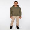 LAT Youth Hoodie Boy & Girl Fleece Pullover Hooded Sweatshirt with Pouch Pocket, Military Green, Large view 3
