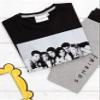 FRIENDS Pajamas Girls Kids T Shirt With Cycle Shorts Loungewear 13-14 Years Black view 4