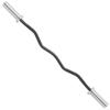 Philosophy Gym 47" EZ Curl Olympic Barbell - 8.5KG 25mm Grip 400LB Capacity 4 Needle Bearing 2" Weightlifting Bar view 2