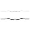 Philosophy Gym 47" EZ Curl Olympic Barbell - 8.5KG 25mm Grip 400LB Capacity 4 Needle Bearing 2" Weightlifting Bar view 3