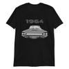 1964 Thunderbird Antique Classic Car Short-Sleeve Unisex T-Shirt Black view 1