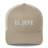 El Jefe Father's Day Dad Gift Trucker Cap Mesh Adjustable Khaki view 1