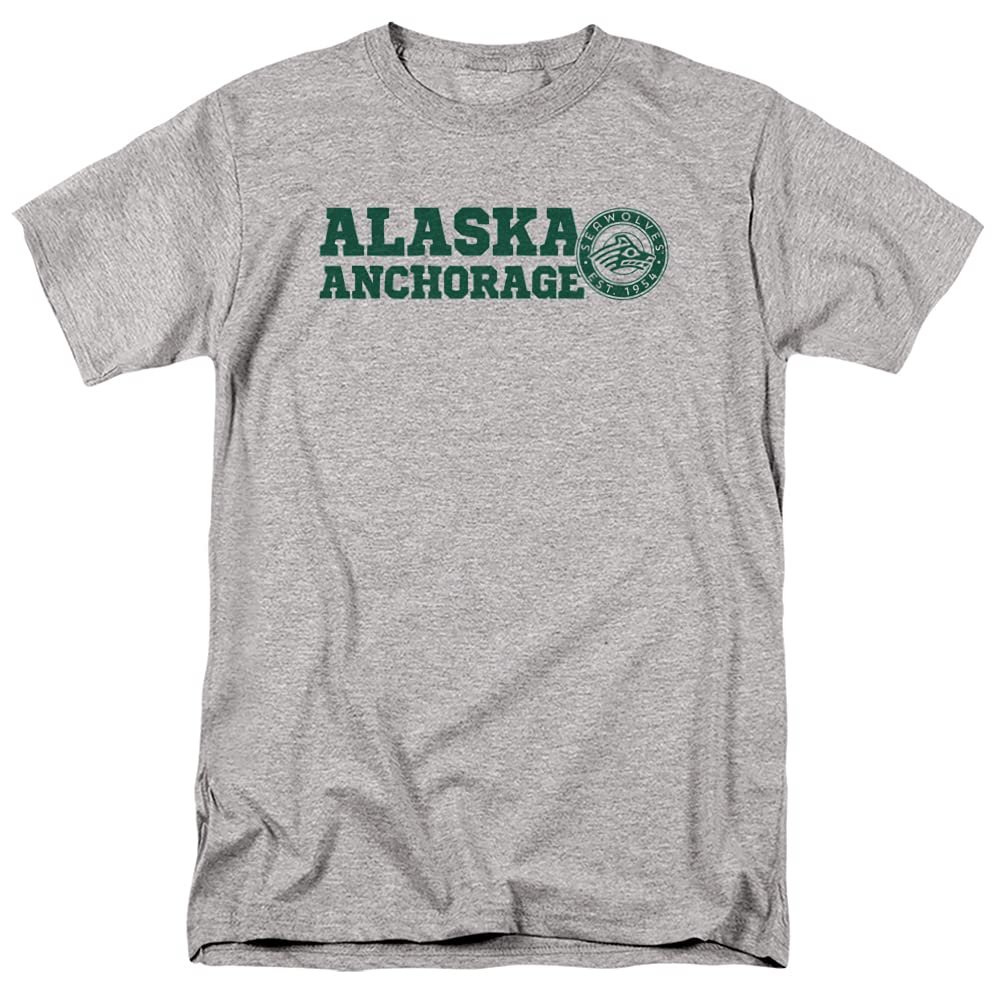 University of Alaska Anchorage Official Block Text Unisex Adult T-Shirt, Block Text, 4X-Large