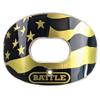 Battle Sports American Flag 2.0 Chrome Oxygen Football Mouthguard - Convertible Strap, Superior Airflow & Better Performance, Maximum Protection & Breathability Mouthpiece, Works with Braces - Gold view 1