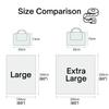 ESLA Cute Gingham Picnic Blanket, Waterproof Foldable, in Large 80x60in and Extra Large 80x80in, Portable Compact Beach Blanket, Oversized XL Outdoor Mat, Tan Gingham view 4
