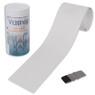 WilderWild Bike Frame Protection Tape- High Impact Clear Vinyl Wrap Includes Tool (4x72) Bicycle Frame Protector, Mountain Bike Frame Guard Chainstay Protector (Clear)