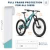 WilderWild Bike Frame Protection Tape- High Impact Clear Vinyl Wrap Includes Tool (4x72) Bicycle Frame Protector, Mountain Bike Frame Guard Chainstay Protector (Clear) view 2