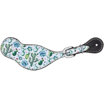 Tough 1 Cactus Print Spur Straps