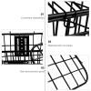 Cabilock Front Bike Basket Bicycle Handlebar Basket for Mountain Bike Accessories Bike Frame Basket Black view 2