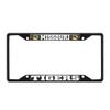 FANMATS 31267 Missouri Tigers Metal License Plate Frame Black Finish view 1