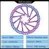 YBEKI 2-Pack CNC-Machined Bike Disc Brake Rotor Set | 160/180mm 6-Hole Stainless Steel Rotors with Heat Dissipation Holes & 12 Titanium-Coated Bolts | EN 14766 Certified for MTB/Road/BMX Bikes  view 4