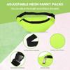 Aliceset 80s Neon Fanny Pack 2 Pcs 80s 90s Fanny Pack for Women Waist Lightweight Belt Bags Waterproof Traveling Running Bags Halloween Costume with Adjustable Strap(Fluorescent Green, Rose Red) view 3