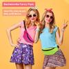 Aliceset 80s Neon Fanny Pack 2 Pcs 80s 90s Fanny Pack for Women Waist Lightweight Belt Bags Waterproof Traveling Running Bags Halloween Costume with Adjustable Strap(Fluorescent Green, Rose Red) view 4