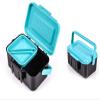 Toasis Fishing Live Bait Box Worm Storage Container Plastic Case with Tweezer (Blue-2pcs) view 1