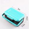 Toasis Fishing Live Bait Box Worm Storage Container Plastic Case with Tweezer (Blue-2pcs) view 2