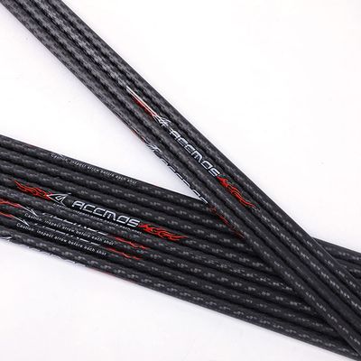 ACCMOS 24pc ID 6.2mm .244" Custom Length 22-33 Inch Carbon Arrow Shafts Spine 200 250 300 350 400 500 DIY Target Practice & Hunting Arrow Shaft for Recurve Bow Compound Bow Adult Youth Shooting