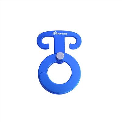 Shinetrip 10 Pcs Wind Rope Buckle Aluminum Rope Tensioner Guyline Cord Adjuster Camping Awning Tent Cord Rope Fastener (BU)