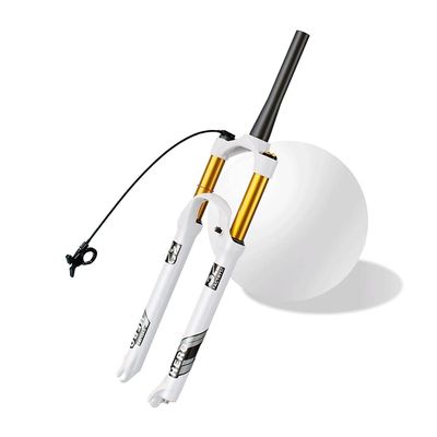 Jejy 26/27.5/29 Inch Suspension Front Forks MTB Bicycle Shock Absorber, Mountain Bike Pressure Air Fork QR 9mm Quick Release Accessories (Color : Tapered Remote Lockout, Size : 26)